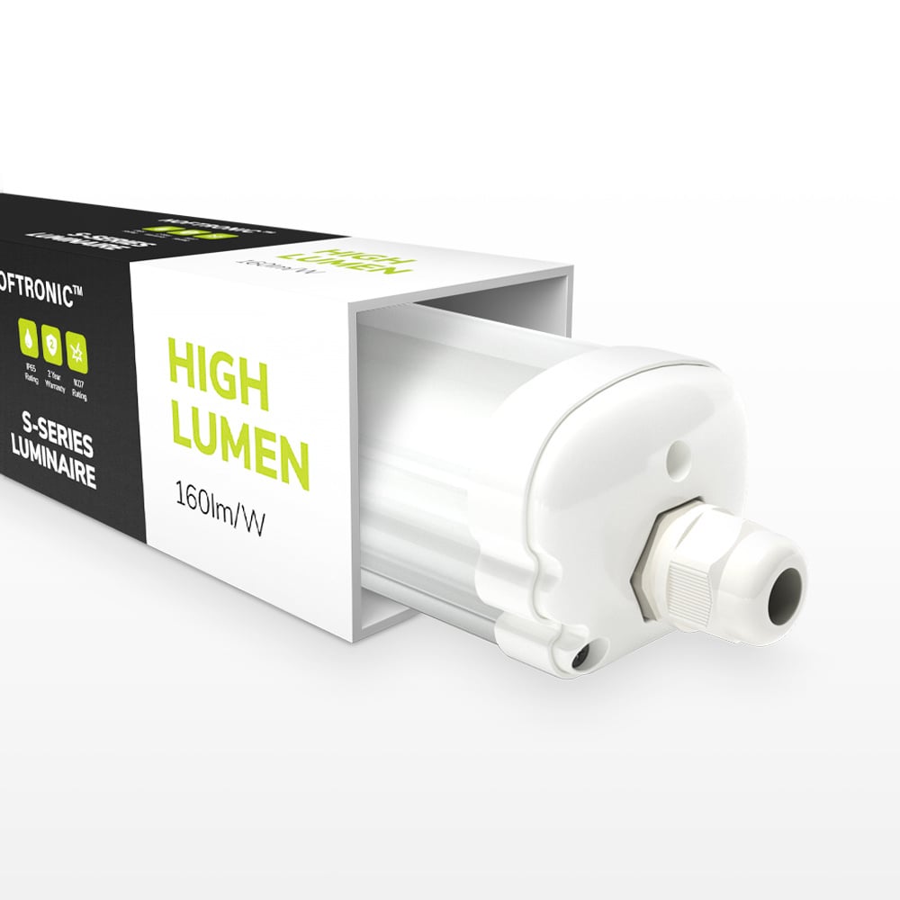 Lampe Fluorescente LED 120cm - 24W 3840lm (160lm/W) - IP65 - 4000K - Linkable