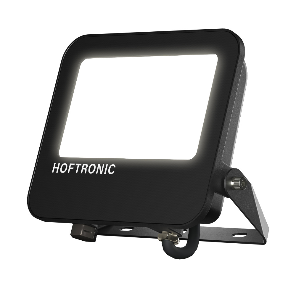 LED Floodlight Luxor V2 50W 4000K IP65 Black Frosted Glass