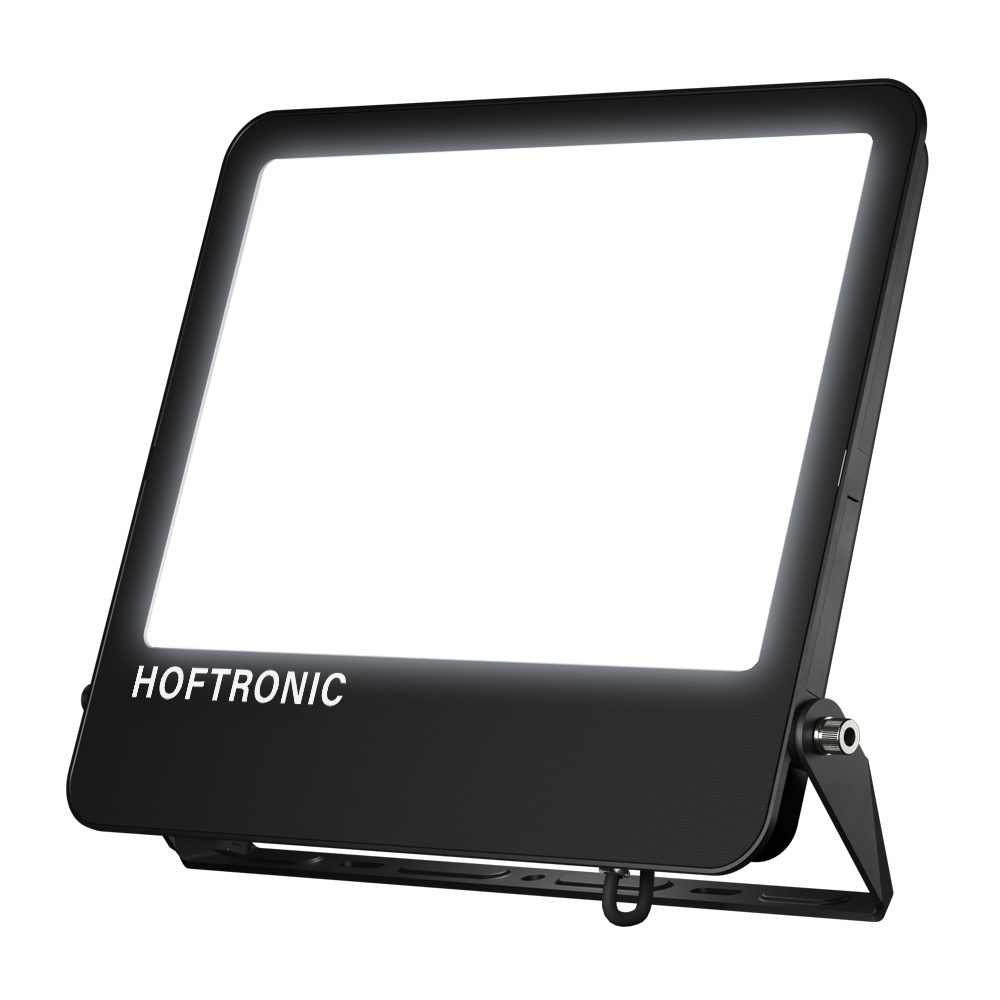 LED Floodlight Luxor V2 300W 4000K IP65 Black Frosted Glass