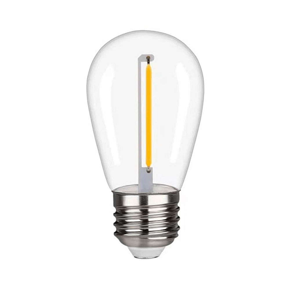S14 LED Filament Lampe E27 - 3V 1W 35lm - 2700K