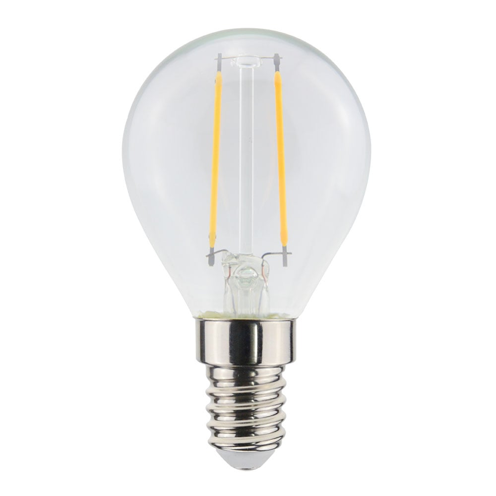 LED Filament lamp E14 - 2,5W 250lm - G45 - 2700K - Dimbaar - Helder glas