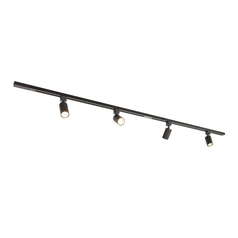 Taros LED Schienensysteme-Paket - gerade - 2x 1 m - 4 Schienenstrahler - 2700K GU10