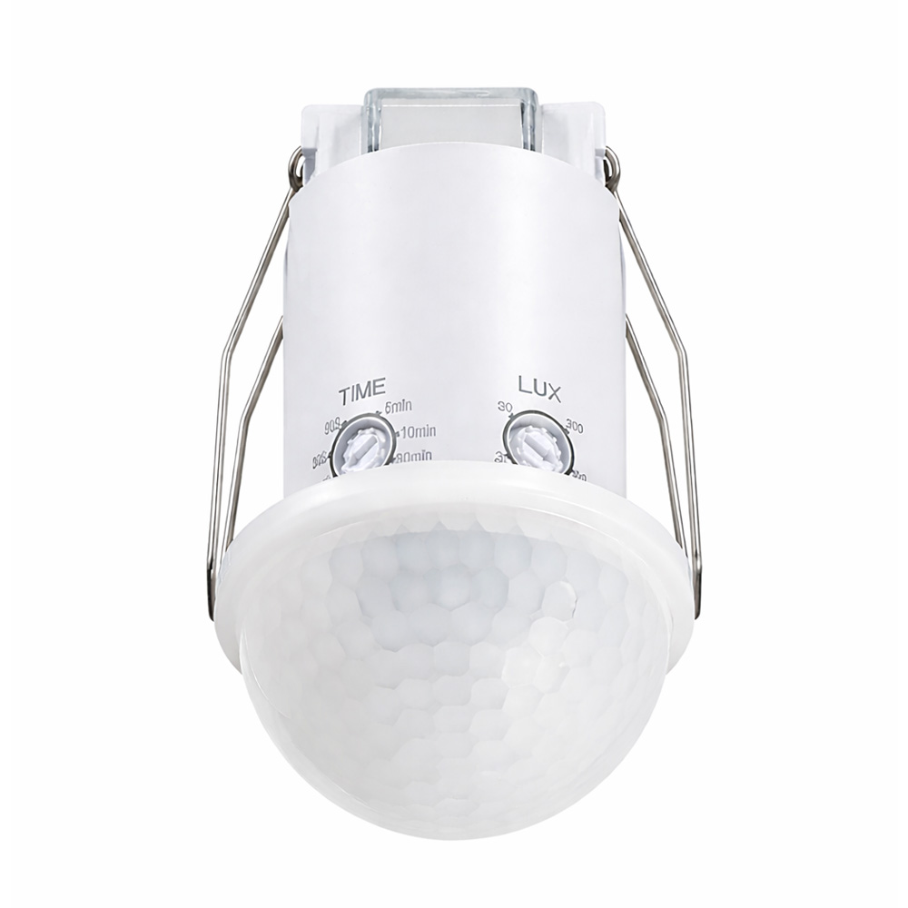 Détecteur de mouvement PIR avec détecteur crépusculaire - 44 mm - Portée de 20 m