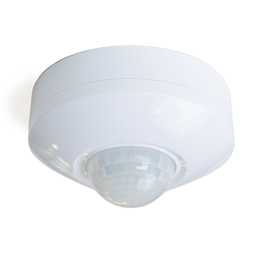 PIR motion sensor with twilight switch - 360° - 22m range - IP44