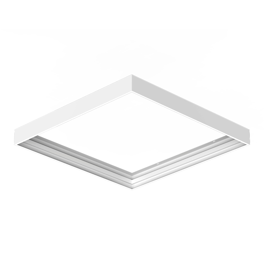 Aufbaurahmen für LED-Panel - Passend für 60x60cm LED-Panels - 68mm - Weiß