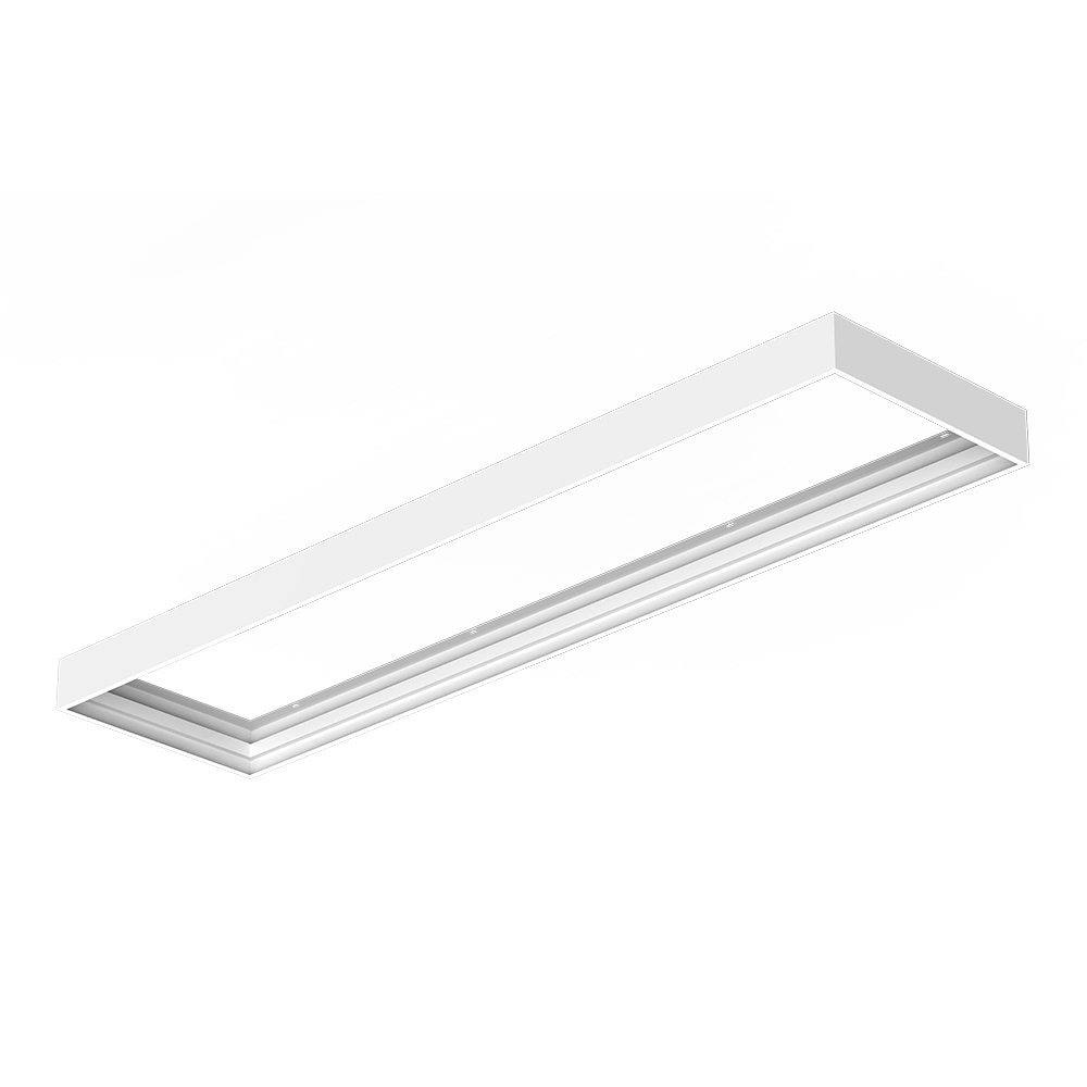 Aufbaurahmen für LED-Panel - Passend für 30x120cm LED-Panels - 68mm - Weiß