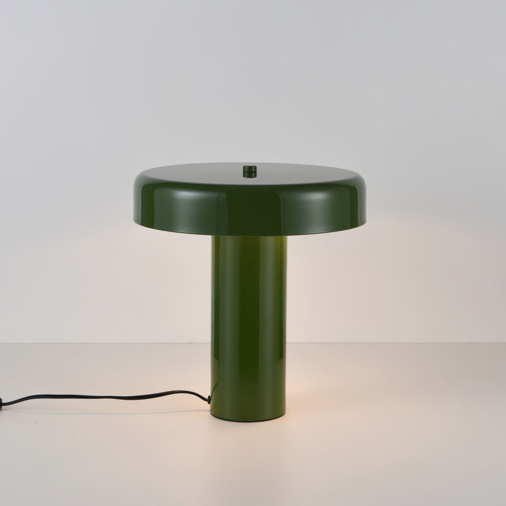 Bordlampe Arcena verde oliva - E14  - Grøn - Champignonlampe