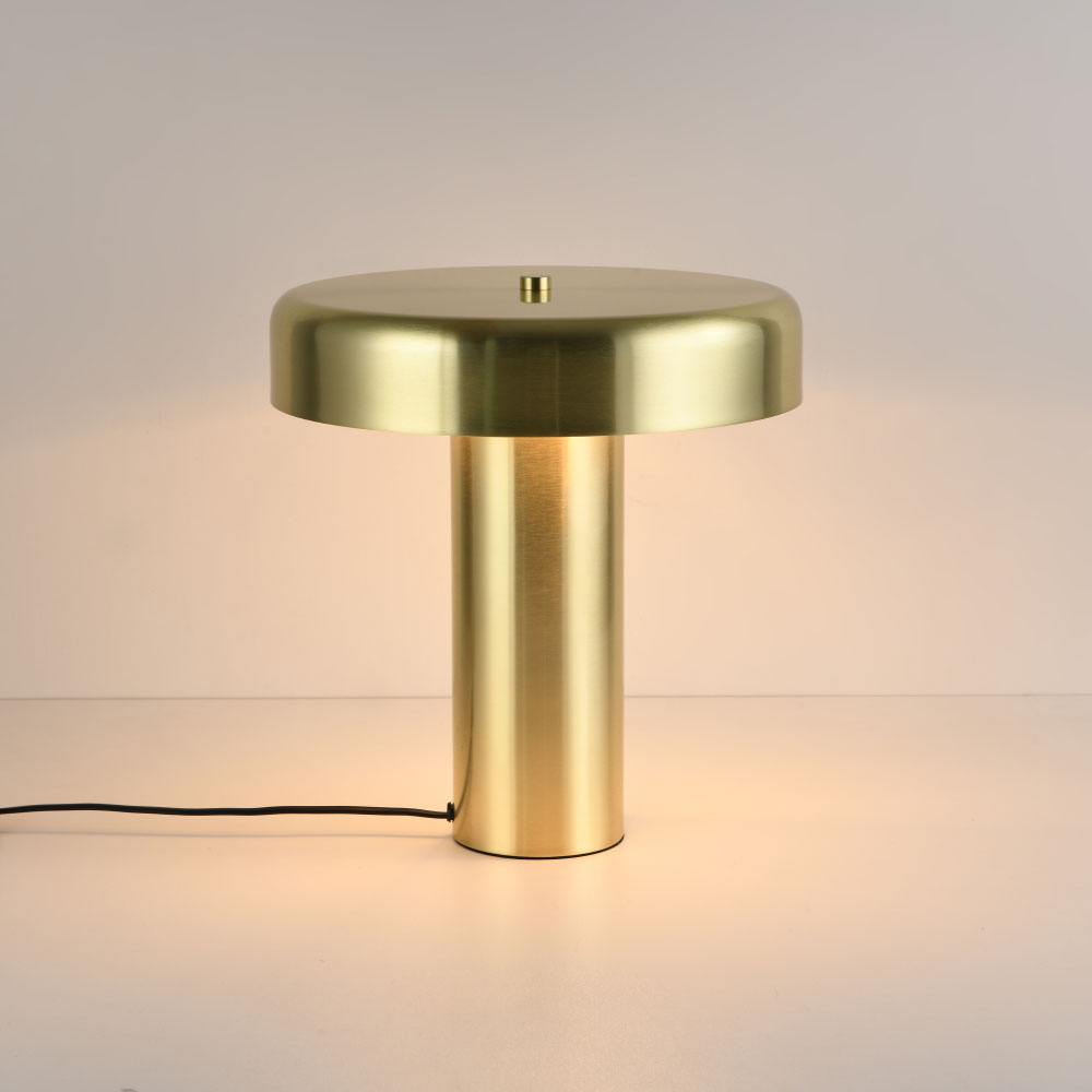 Bordlampe Arcena ottone - E14 - Guld - Champignonlampe