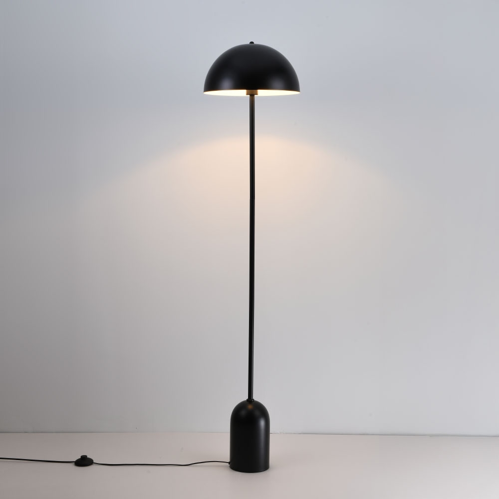 Stehleuchte Avela nero – E27 – Pilzlampe – Metall – IP20