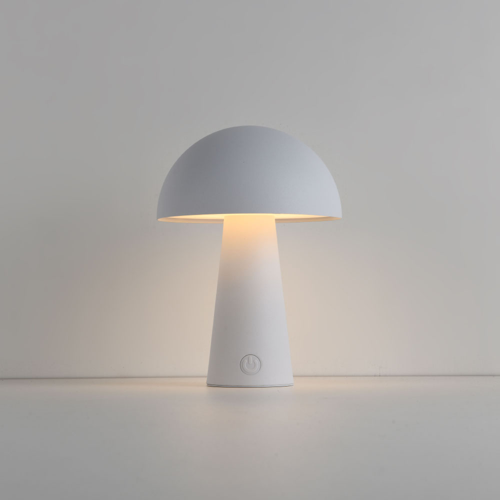 Lampe de table LED Arvento bianco - 2 W - Blanc - Lampe champignon - IP44 - Rechargeable