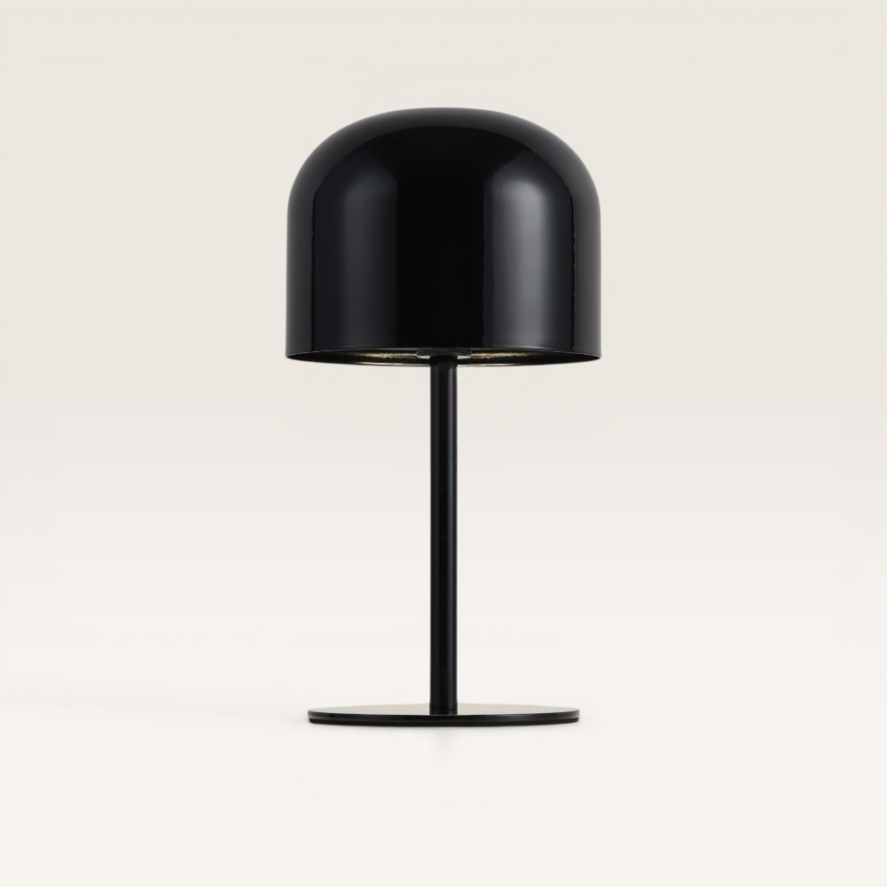 LED-Tischleuchte Ariello nero s – Dimmbare und wiederaufladbare Pilzlampe
