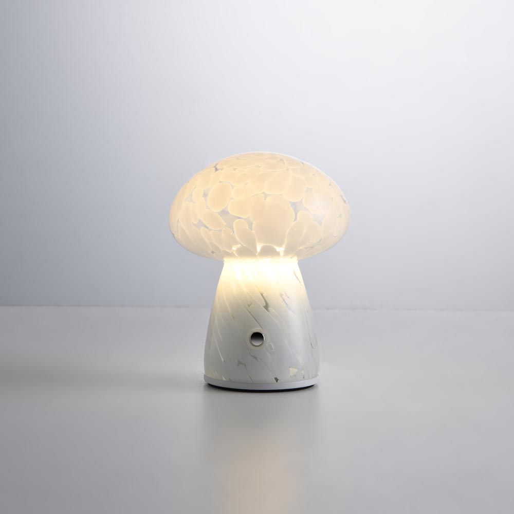 LED-bordlampe Elyos marmo s - Glas - Med dæmper - Opladelig - IP44