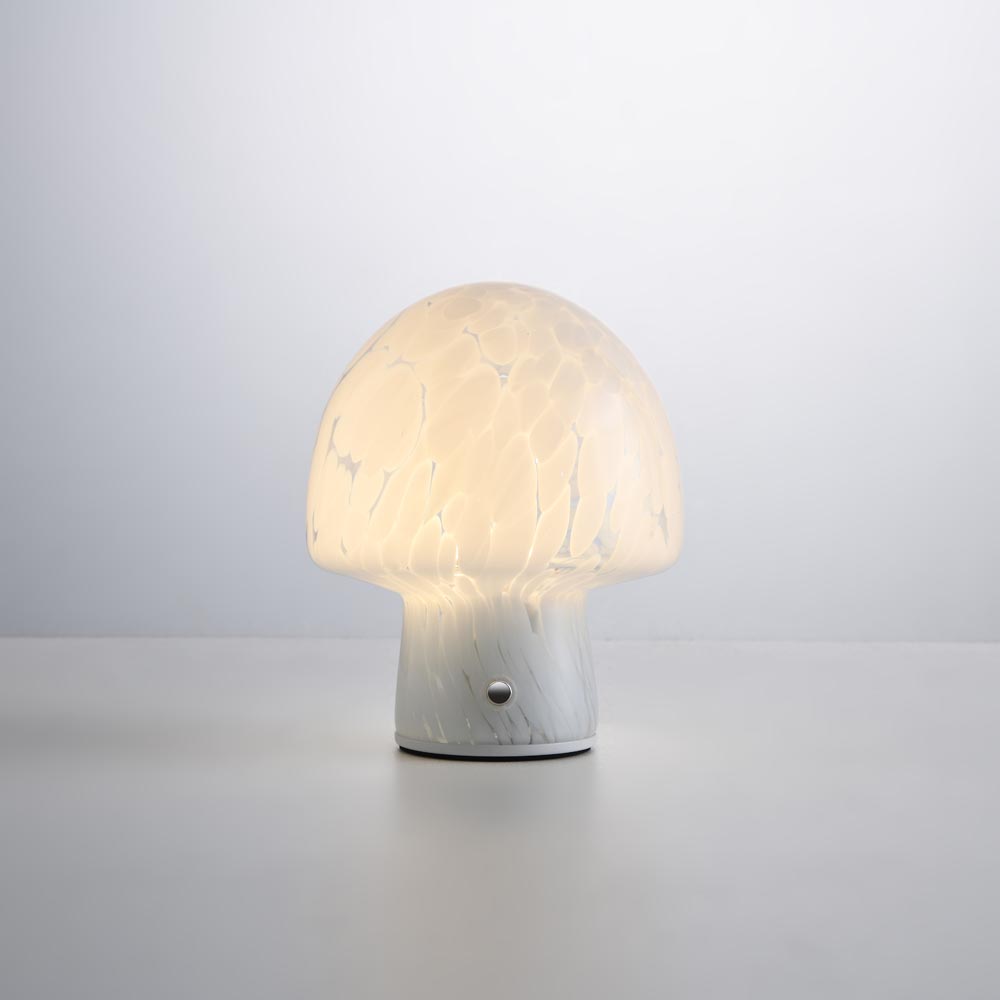 LED-bordlampe Cirello marmo - Glas - Med dæmper - Opladelig - IP44