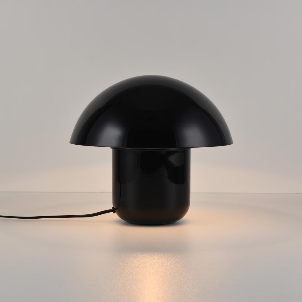 Bordlampe Javera nero - E14 - Sort - Champignonlampe - IP20