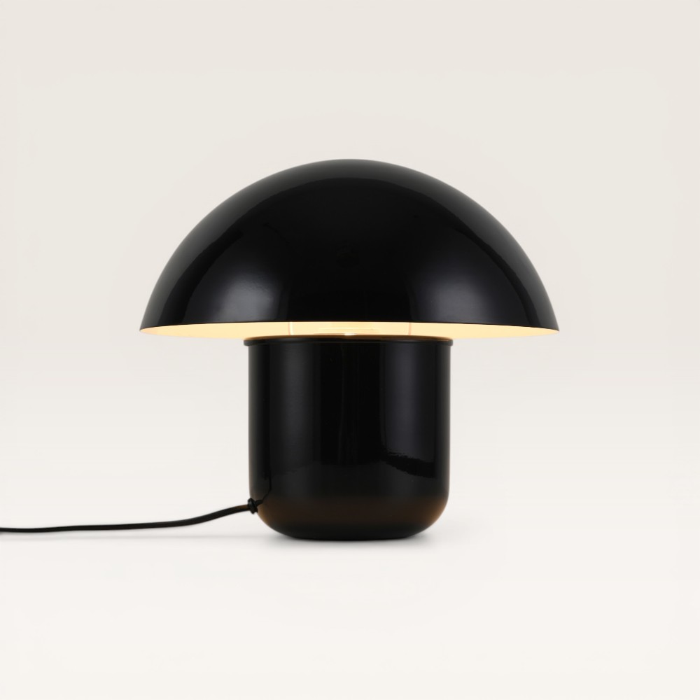 Tischleuchte Javera nero - E14 - Schwarz - Pilzform - IP20