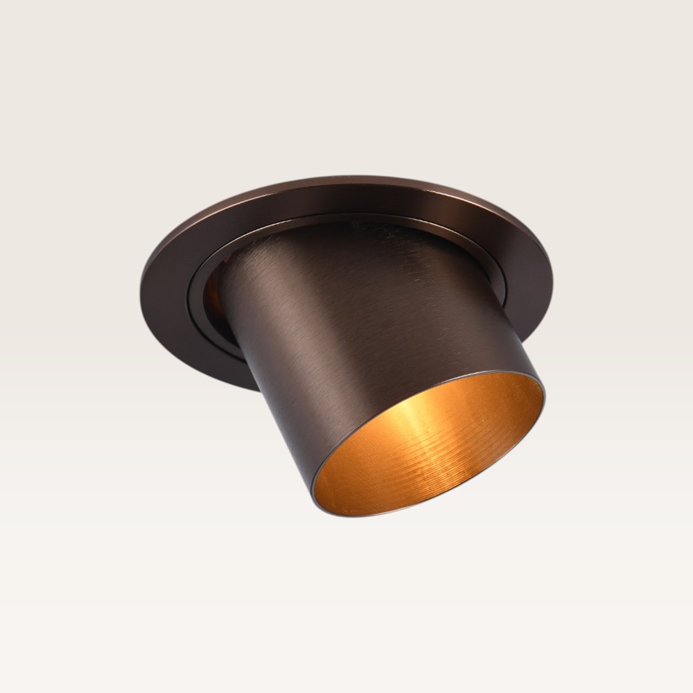 Spot encastrable Gavira bronzo scuro l - Diamètre 92 mm - GU10 - IP20 - Bronze