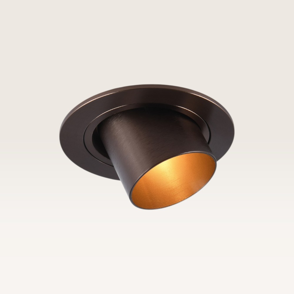 Spot encastrable Gavira bronzo scuro m - Diamètre 77 mm - GU10 - IP20 - Bronze