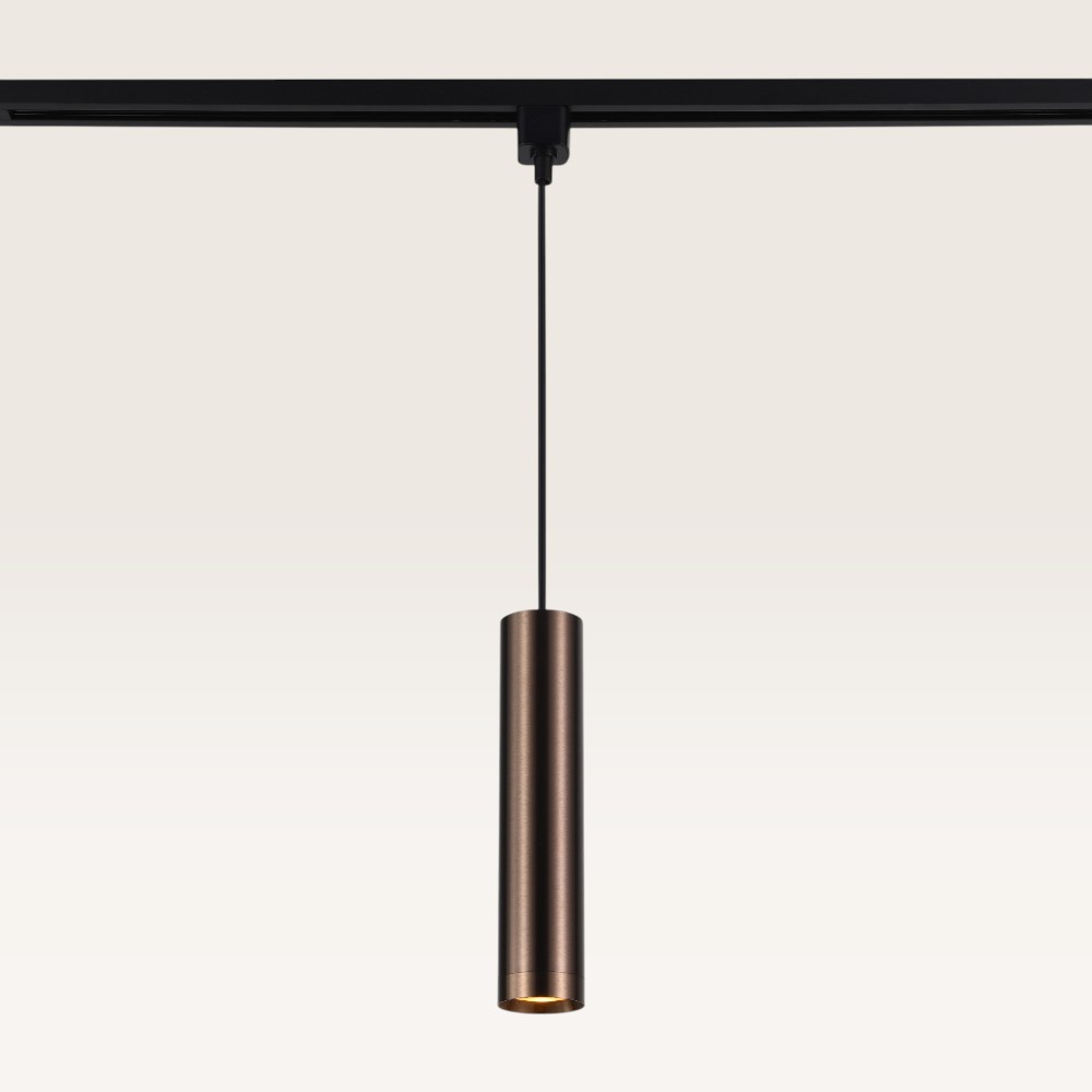 Pendant light Belano bronzo scuro m - GU10 - For rail system - Bronze - IP20