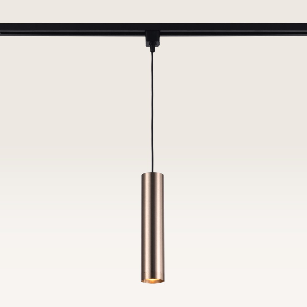 Pendant light Belano caramello m - GU10 - For rail system - Brown - IP20