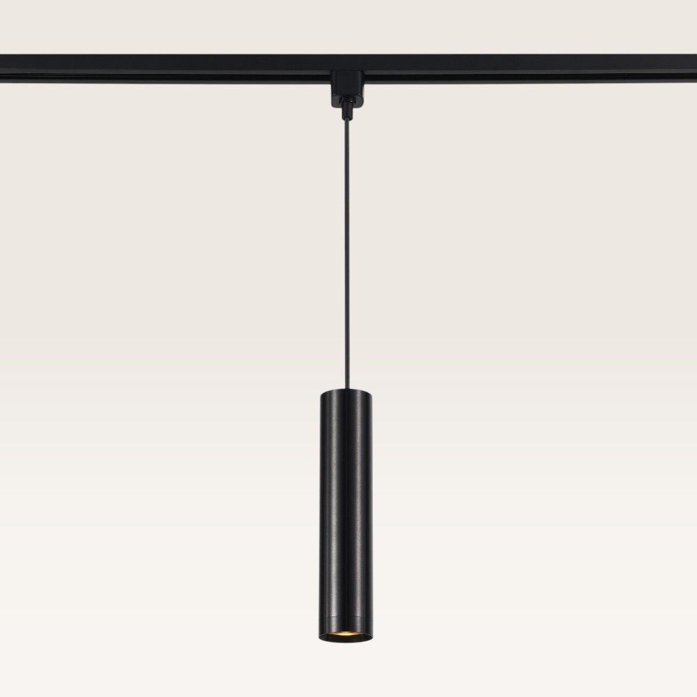 Pendant light Belano notte nera m - GU10 - For rail system - Black - IP20