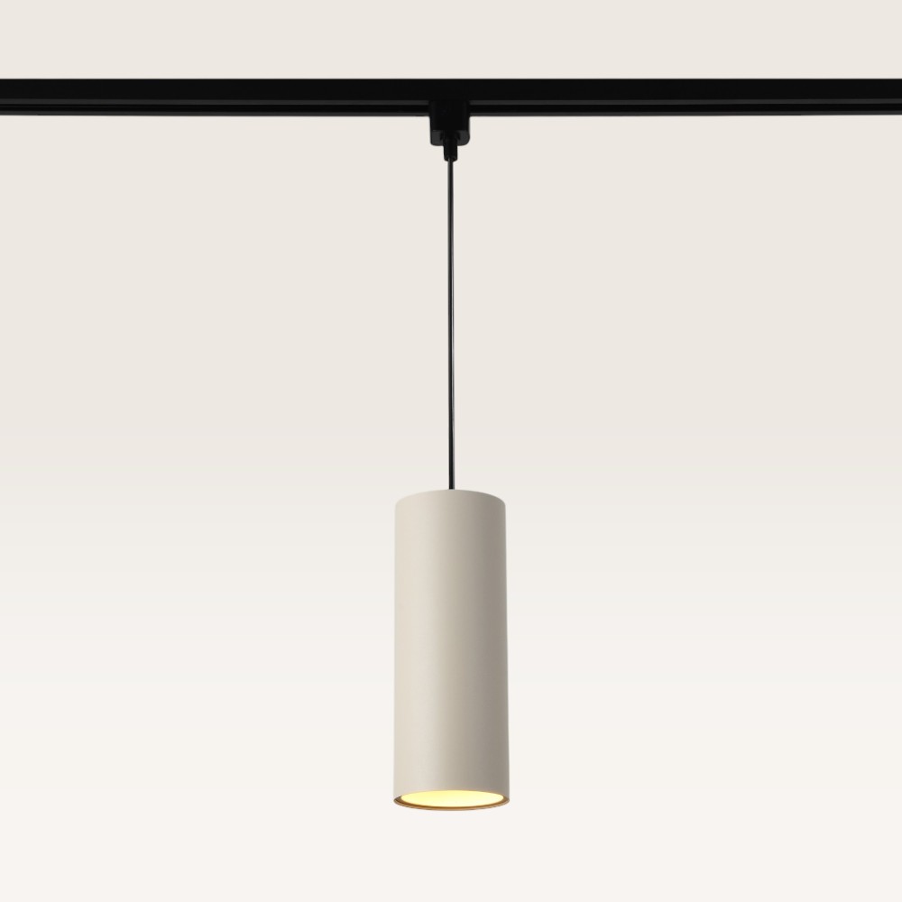 Pendant light Belano beige l - GU10 - For rail system - Beige - IP20