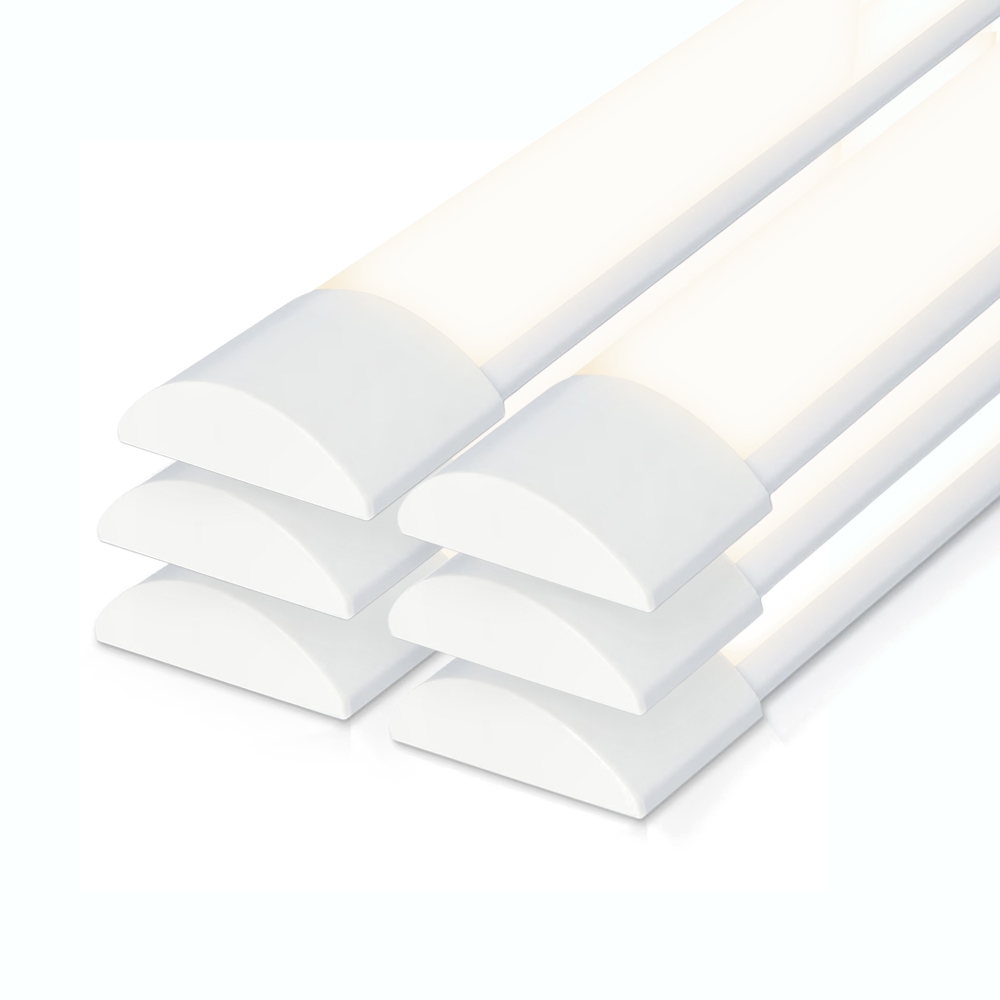 Set of 6 LED Batten 60cm - ultra thin - 20W 2400lm - 4000K - Replaces 160W - Samsung SMD