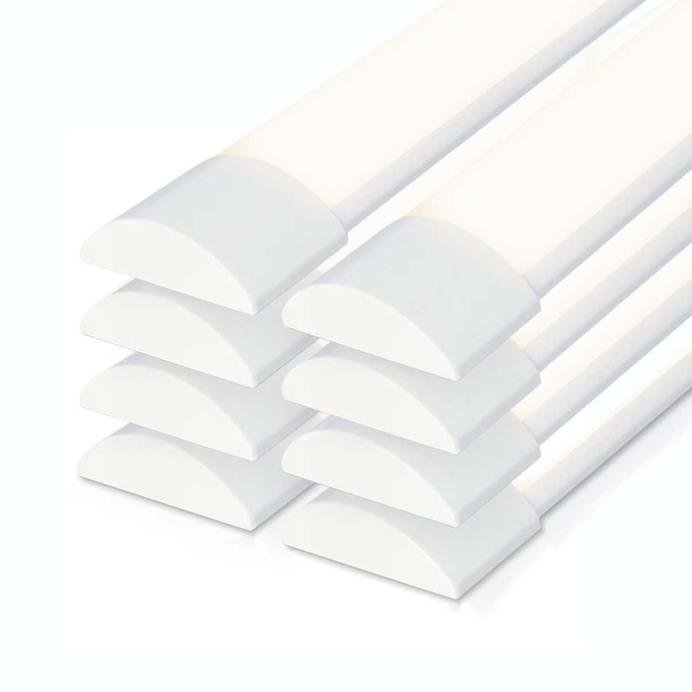 Set of 8 LED Batten 60cm - ultra thin - 20W 2400lm - 4000K - Replaces 160W - Samsung SMD