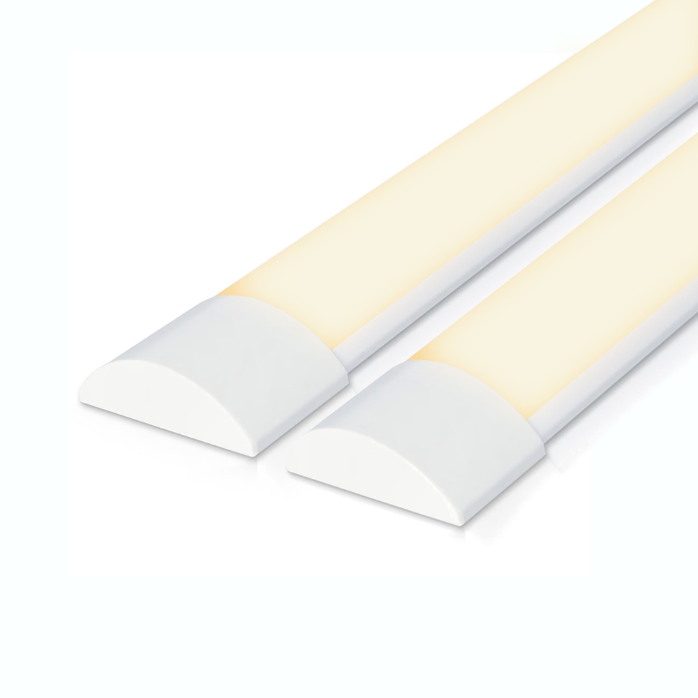 2er Set LED Batten 120cm - Ultra Flach - 40W 5600lm - 3000K - Ersetzt 330W - Samsung SMD