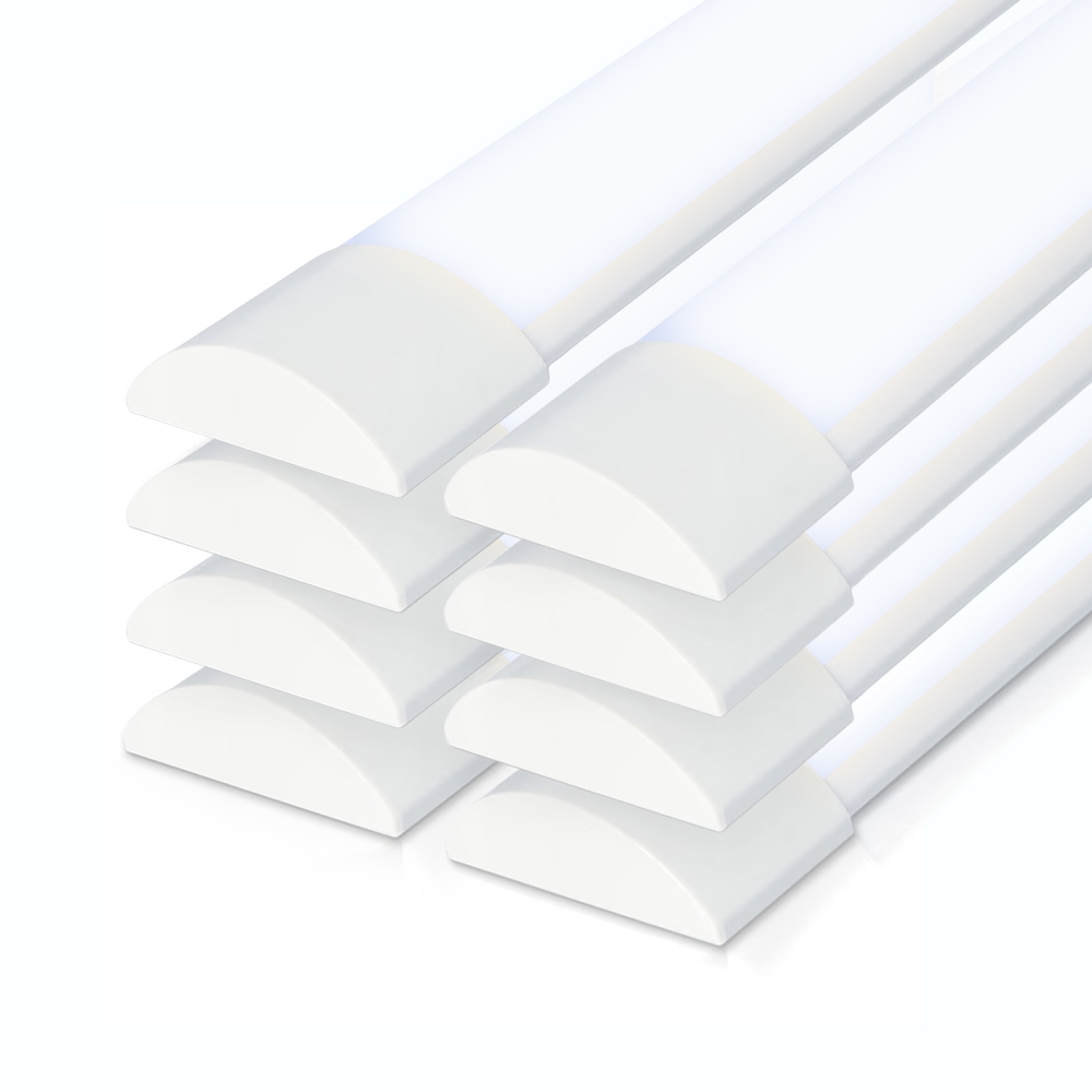 Set of 8 LED Batten 120cm - 120 lm/W - 4000K - 40W - IP20