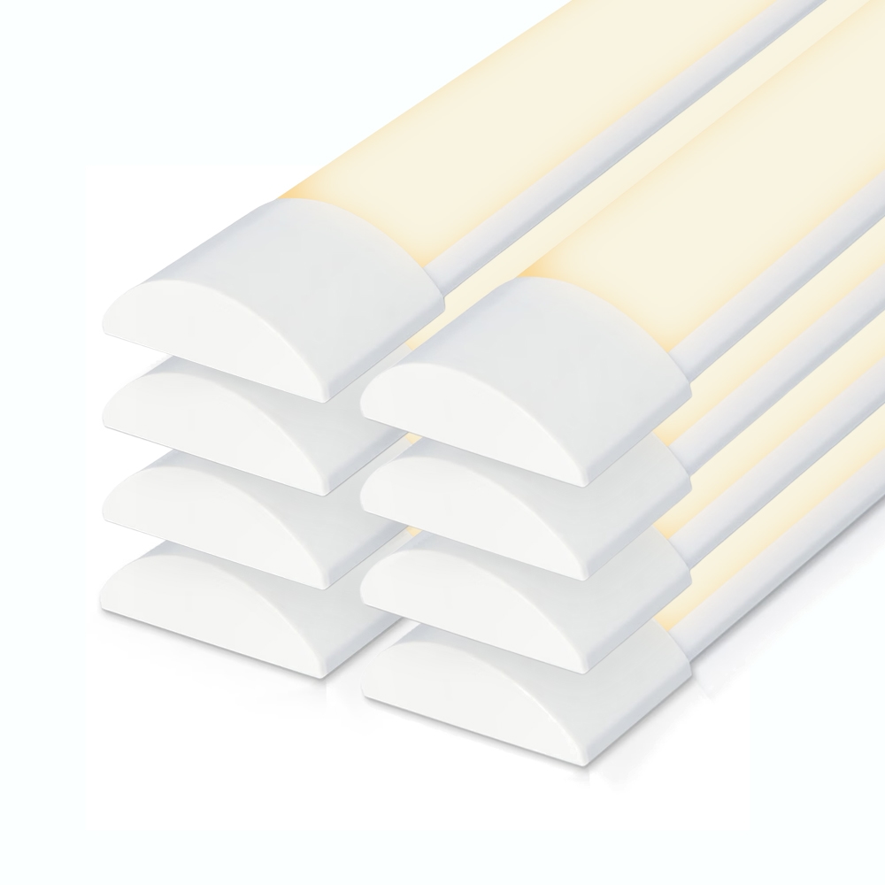 Set of 8 LED Batten 150 cm 50W 3000K 6000lm Samsung