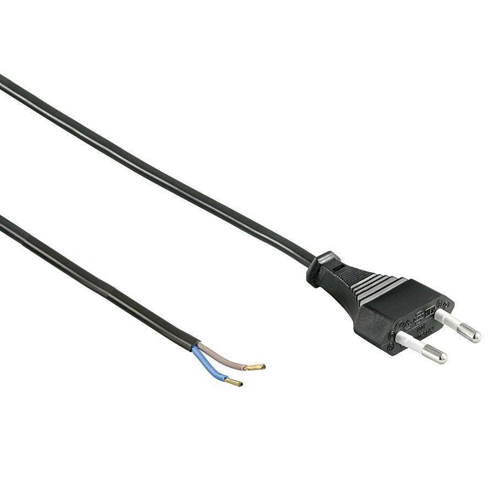 Strømledning 1.5 meter - Europlug - 2x0.75 mm² - 220-240V - Indendørs