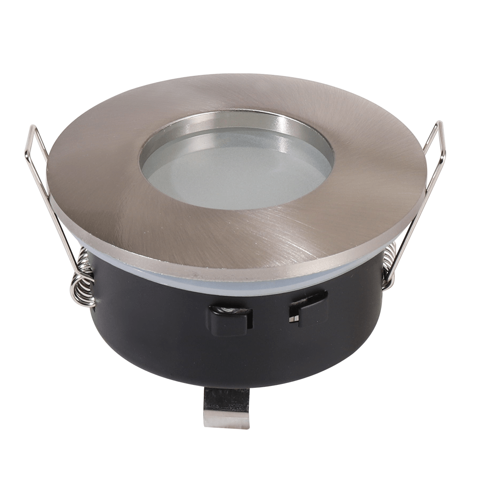 Vegas spot encastré LED - Luminaire - GU10 Raccord - Rond - IP44 - Inox
