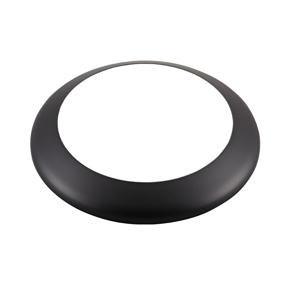 Cover Geschikt voor 12 - watt LED Bulkheads - kliksysteem - IP20 - Matt Zwart