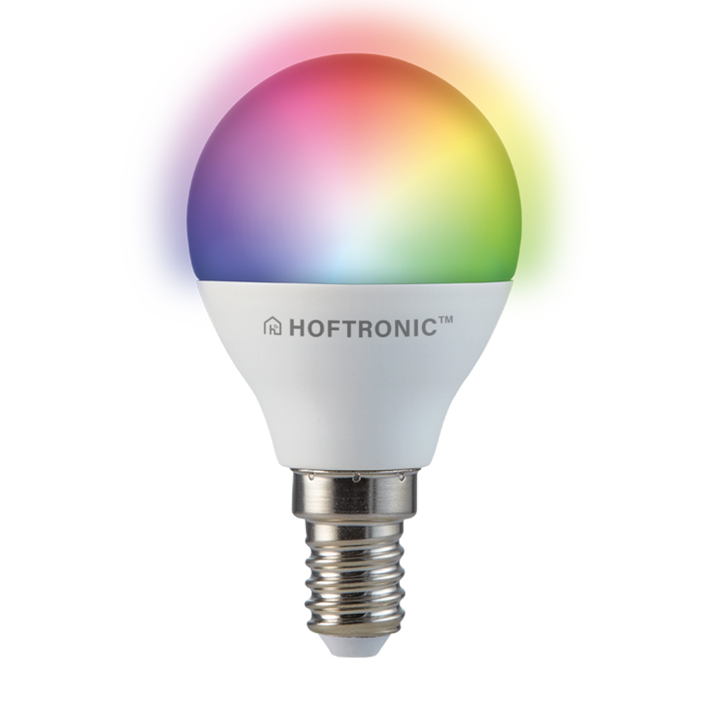 Smart E14 lamp - P45 - 5,5W 470 Lumen - RGBWW - Wifi + Ble