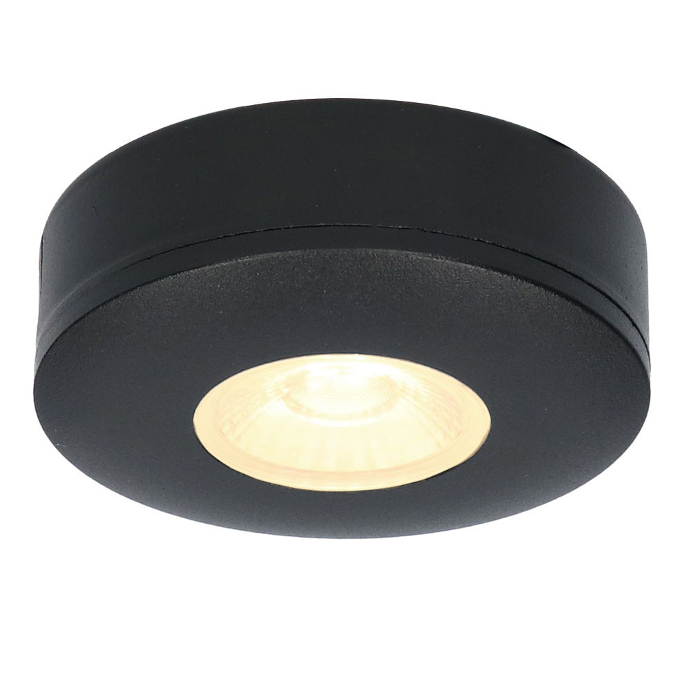 Pavo LED Opbouwspot - 3W 300lm - 2700K - IP44 - Zwart
