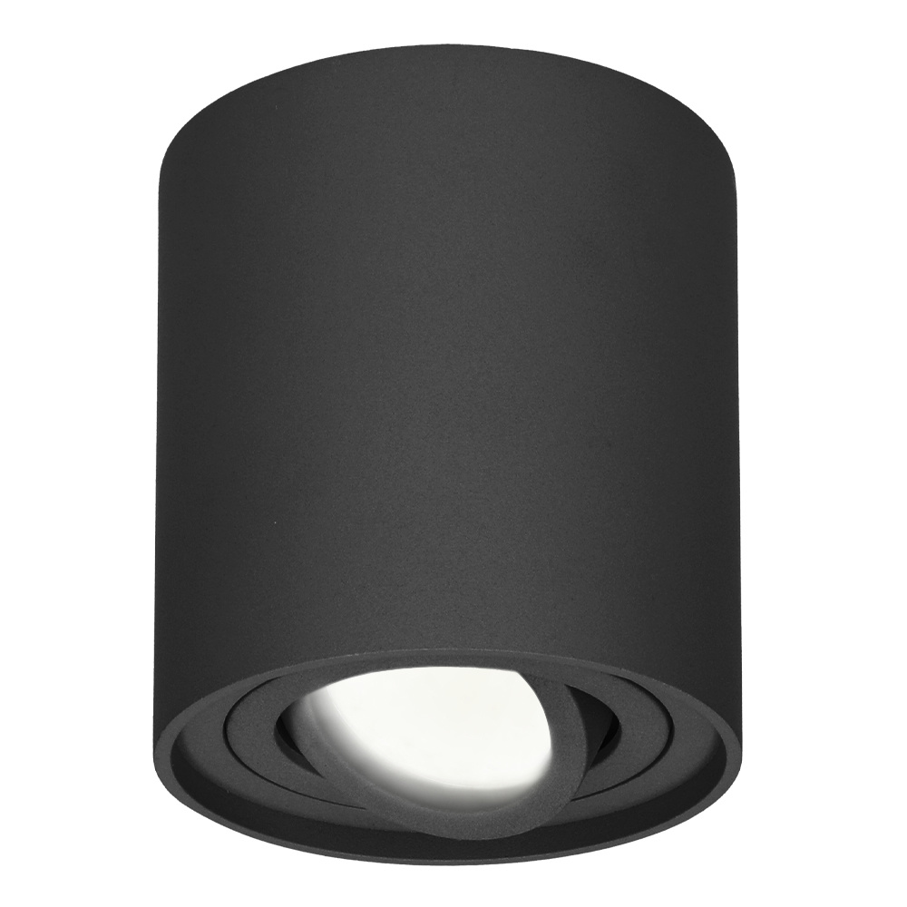 Ray LED Opbouwspot - 4W 345lm - Kantelbaar - 4000K - IP20 - Dimbaar - GU10 - Zwart