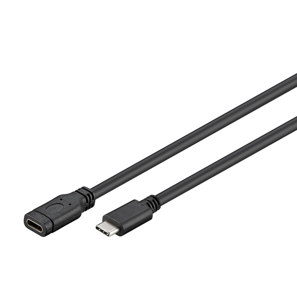 USB 3.2 GEN 1 (USB 3.0) USB-C Verlängerungskabel - USB-C (M) auf USB-C (F) - 5Gbit/s - USB-Adapter - OTG-Kabel - 1m