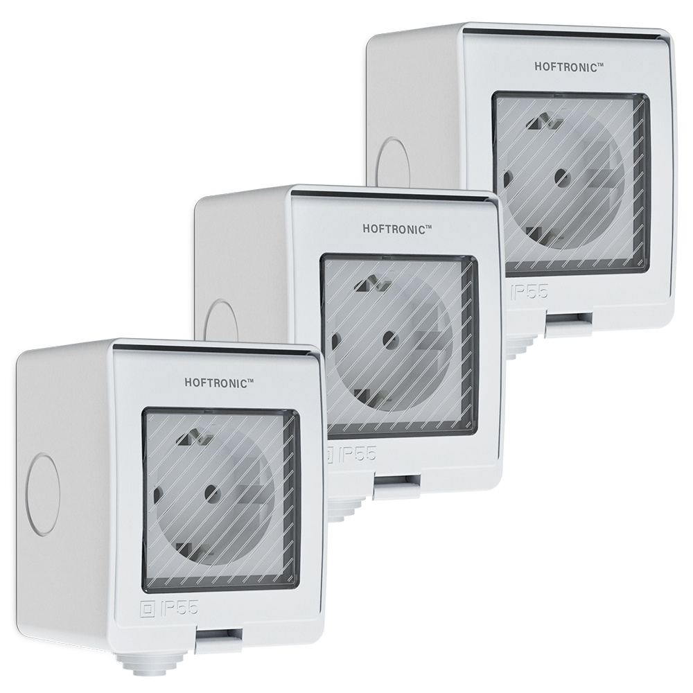 3x Smart Stekkers - IP55 - Tijdschakelaar - Wifi - Google Home - Amazon Alexa - Wit