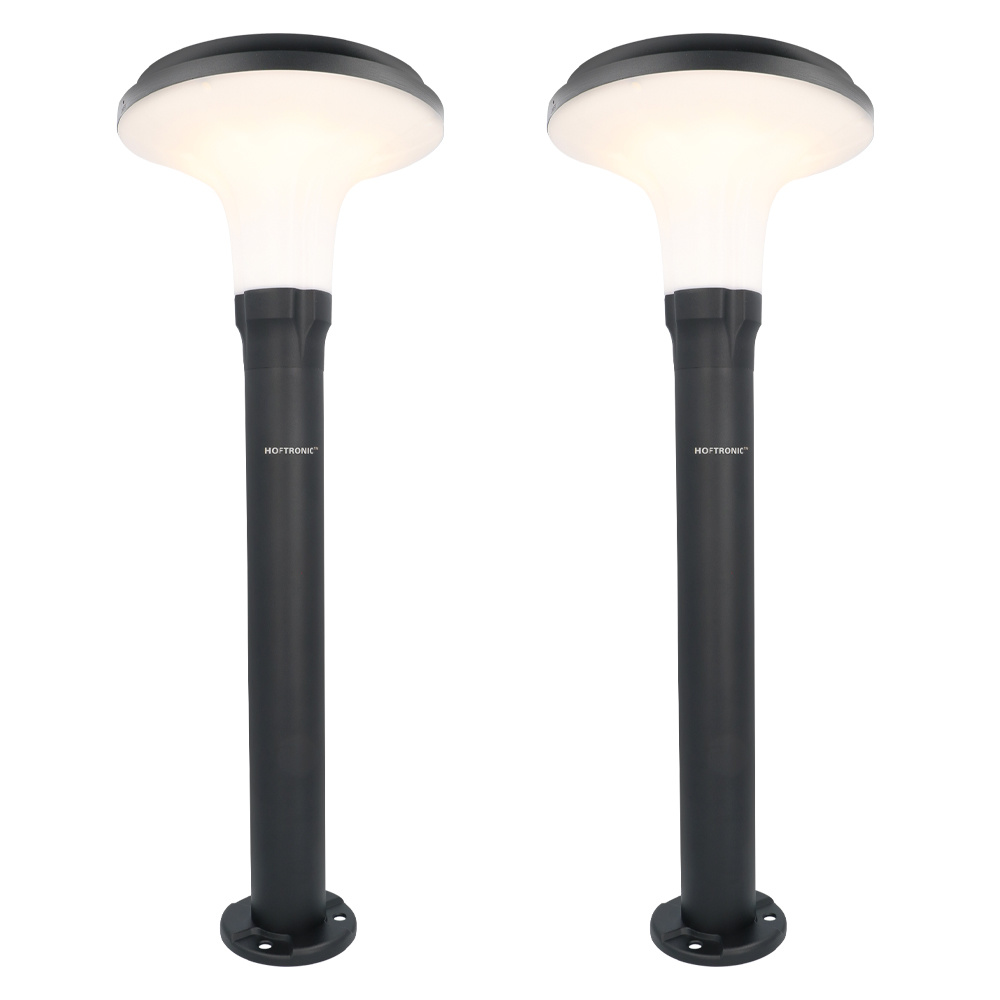 2x Layton solar pedestal lights - 3000K - 900 Lumen - 6-12 hour - IP65