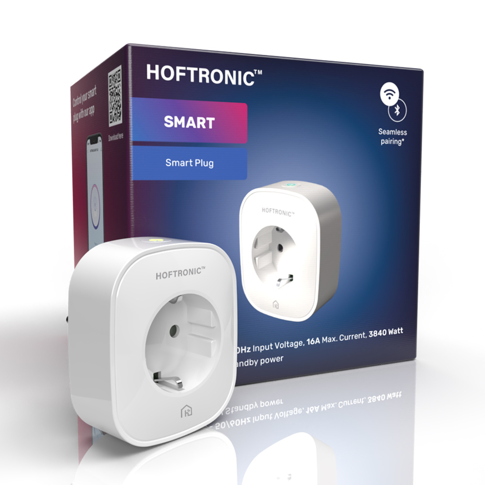 Smart stekker - Wifi + Ble - Met Timer en Wifi Afstandsbediening - Wit