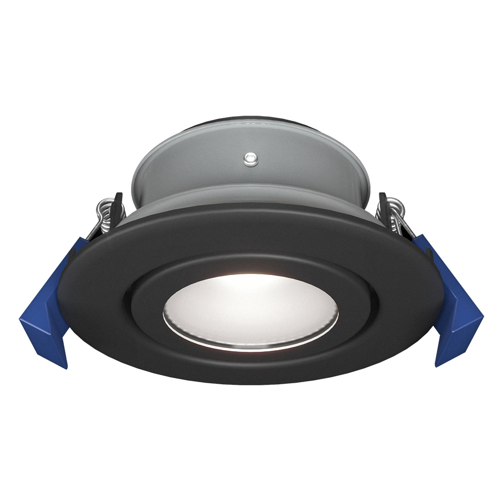Lima LED infälld spotlight - Lutningsbar armatur - GU10 Uttag - IP65 - Rund - Svart