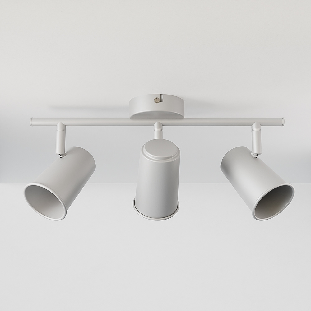 Riga LED Ceiling Lamp - 3 lights - Tiltable - GU10 - IP20 - White