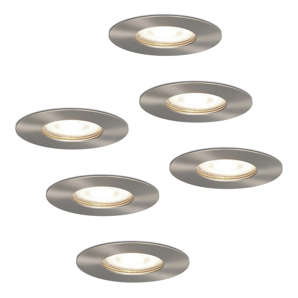 6x Bari LED Inbouwspots - 4W 345lm - 4000K - GU10 - IP65 - RVS