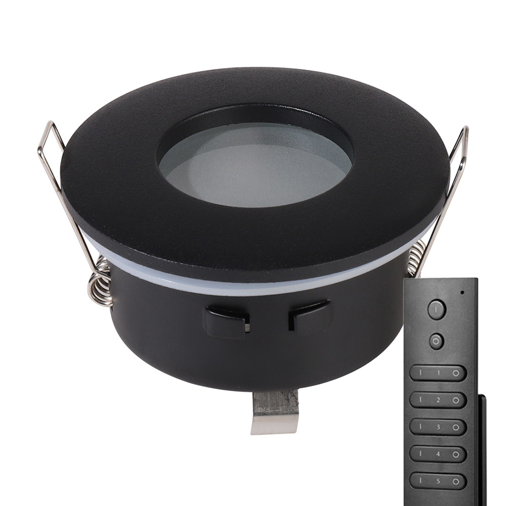18x LED Einbaustrahler Porto - 4W 345lm - 2700K - IP44 - Dimmbar - Fernbedienung