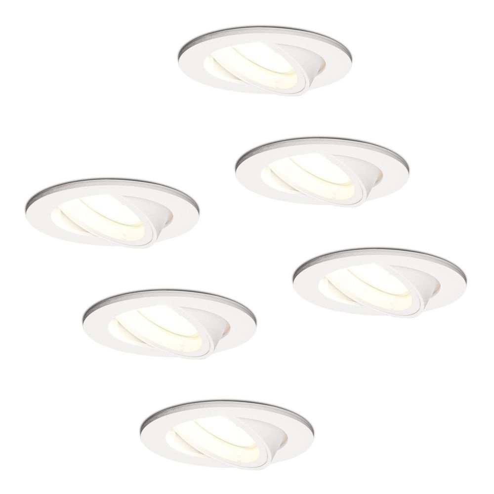 6x Dublin LED Inbouwspots - 4W 345 Lumen - 4000K - Wit