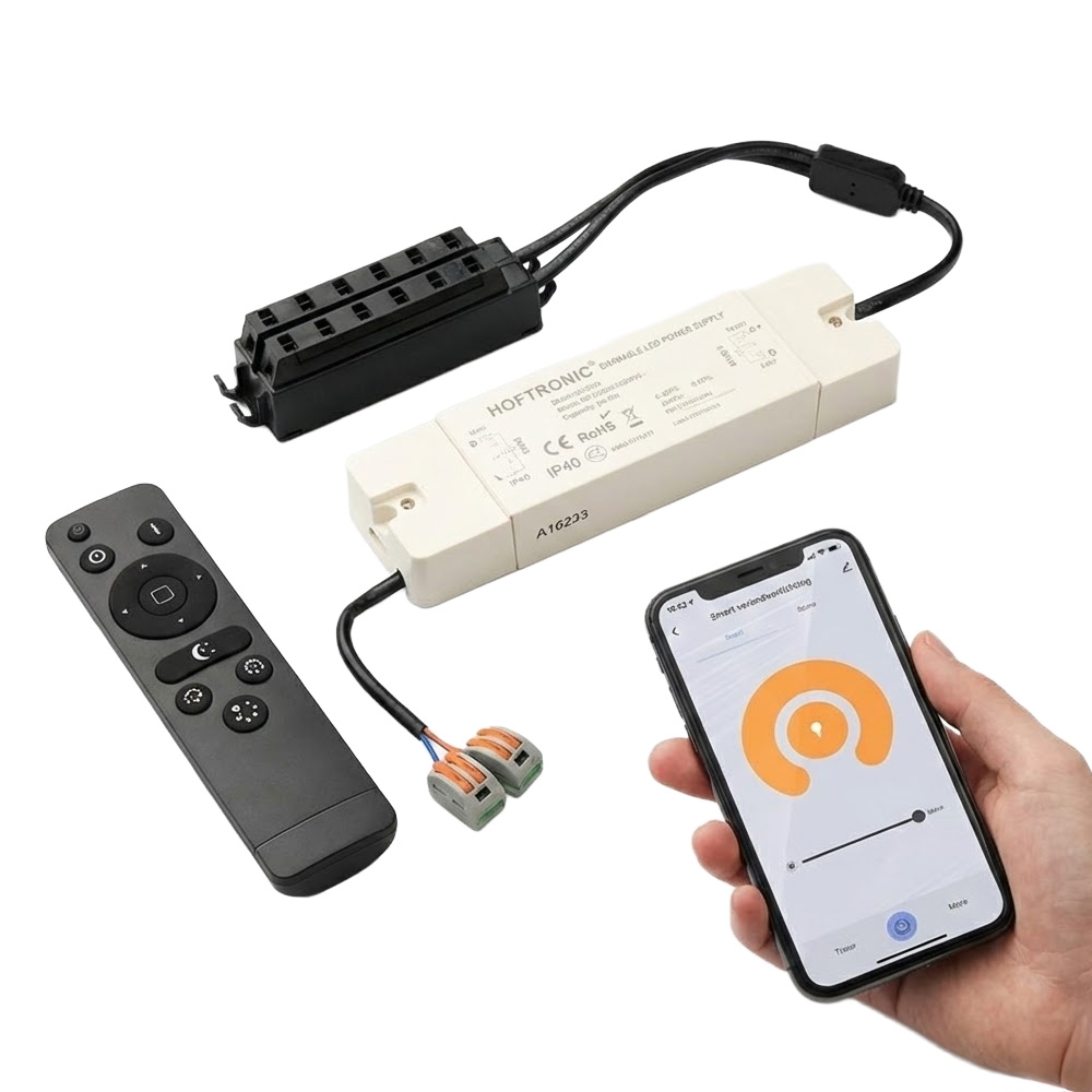 Smart LED Driver - Wi-Fi & Bluetooth - For 12V Recessed Spotlights - 36W - IP40 - incl. remote control
