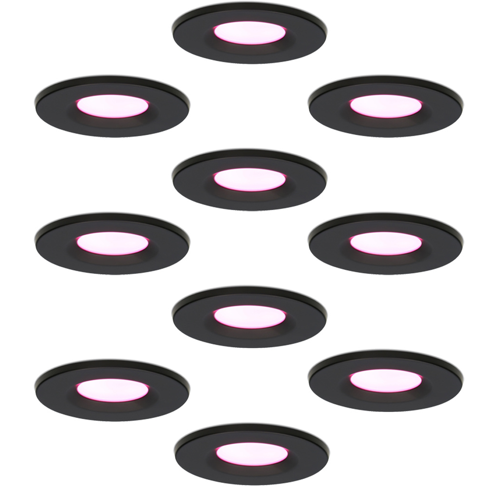 10x Venezia Spot Encastrable Connectée - 6W 450lm - Wifi + Ble - RGBWW - IP65