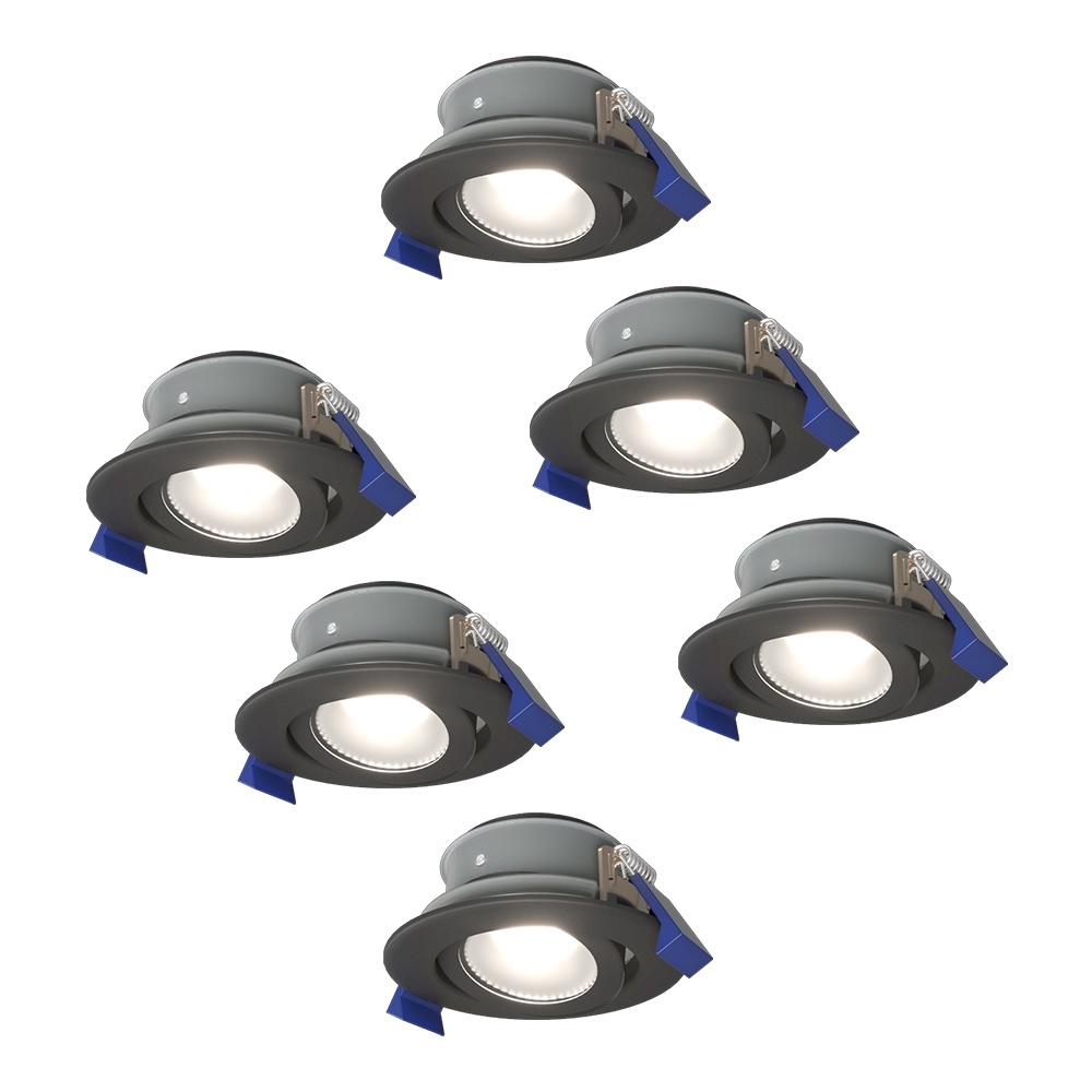 6x Lima LED Einbaustrahler - 4W 345lm - 6500K - IP65 - Schwenkbar - Dimmbar - GU10