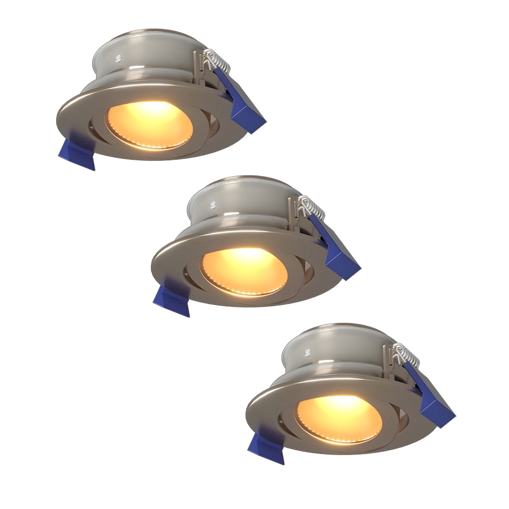 3x Lima LED Einbaustrahler - 4W 345lm - 2700K - IP65 - Schwenkbar - Dimmbar - GU10