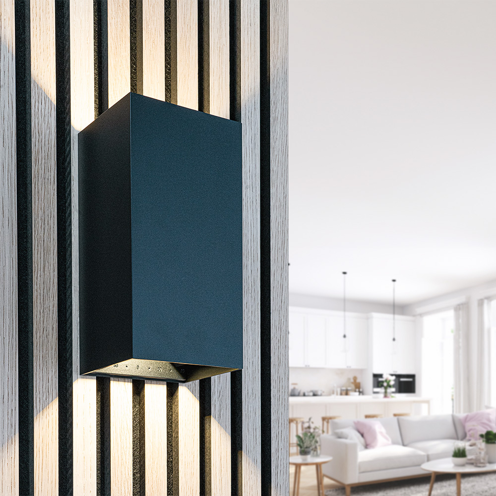 Miles XL Wall Light Black 20W 3000K